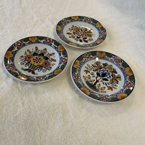 Vintage royal delft set of 3 with certificate